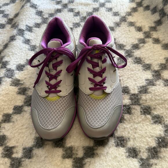 Vionic Venture Sneakers Women’s‎ 9.5 Gray Purple Mesh Orthotic Comfort Shoes - Picture 1 of 6